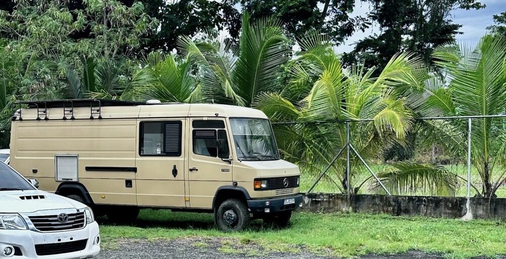 Aduana -Zollparkplatz in der Karibik, Changuinola, Panama
