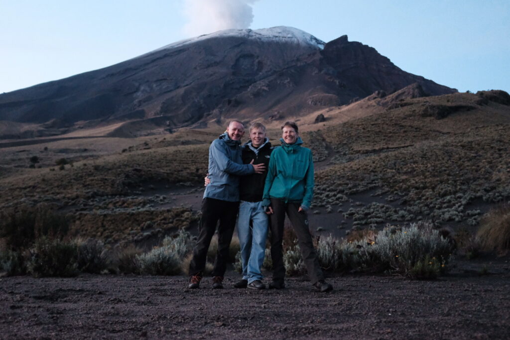 Die Eisis am Popocatéptl. Mit 3700m unser Höchster Stellplatz