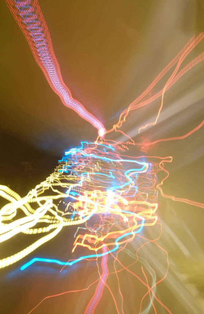 Farbspiel Experiment beim Fotografieren