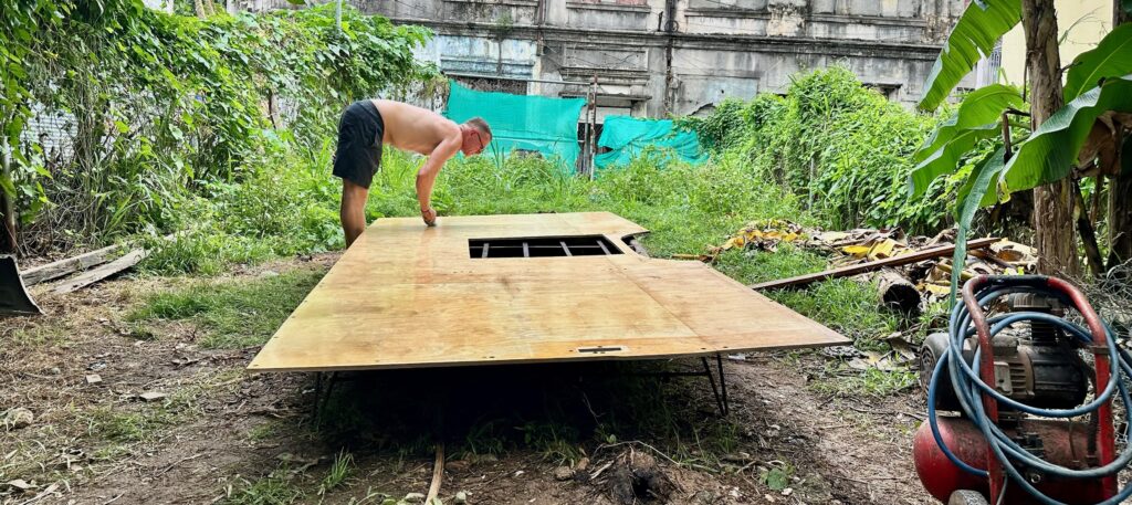 Wände schleifen und ölen - alles wird wieder schick gemacht 