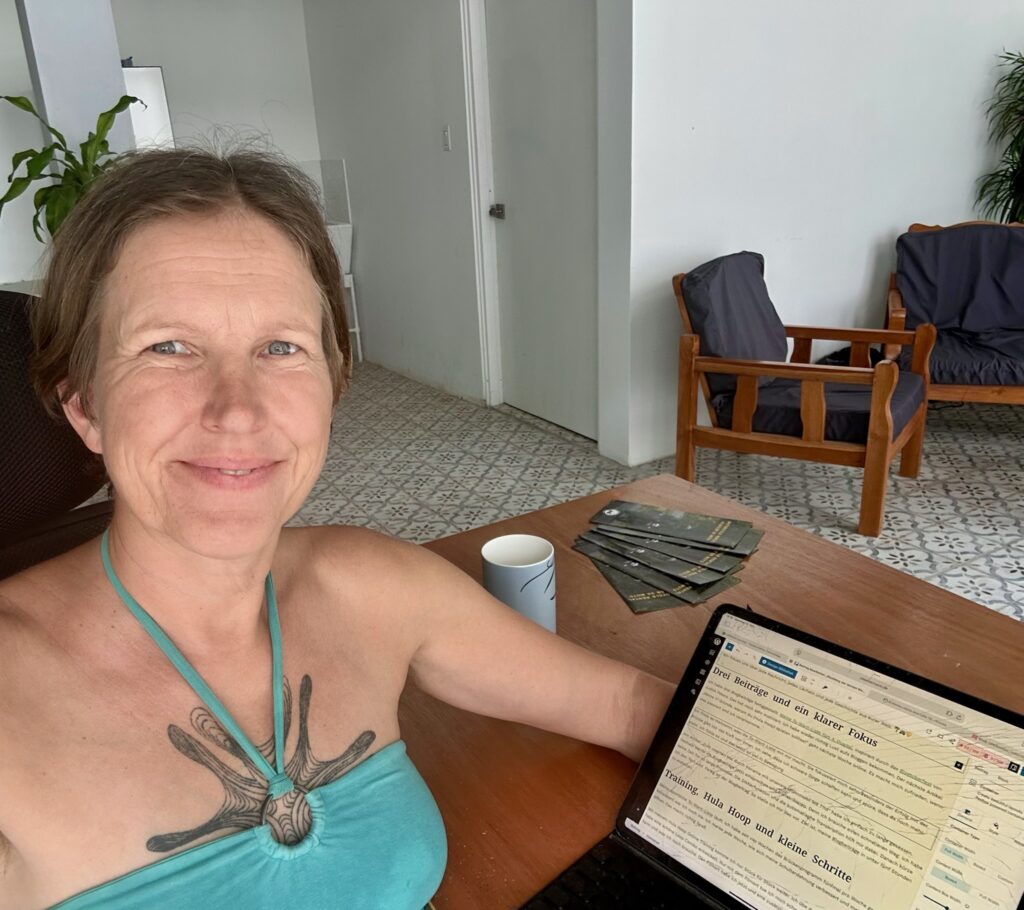 Im klimatisierten Büro - hätte nie gedacht, dass ich mal auf sowas („klimatisiert“) wertlege 😊