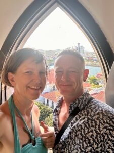 Casco von oben, auf der Kathedrale