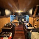 Vario 711d Ausbau Blick vom Bett aus