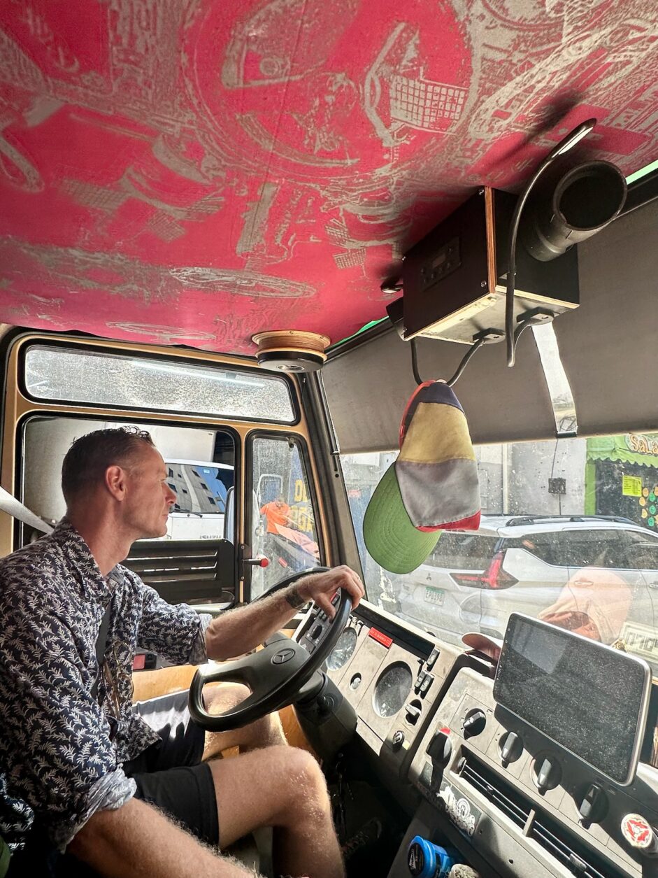 Siebdruck von mir, Fahrerkanzel 711d