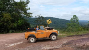 1970iger Landrover - unser Gefährt zum Nationalpark