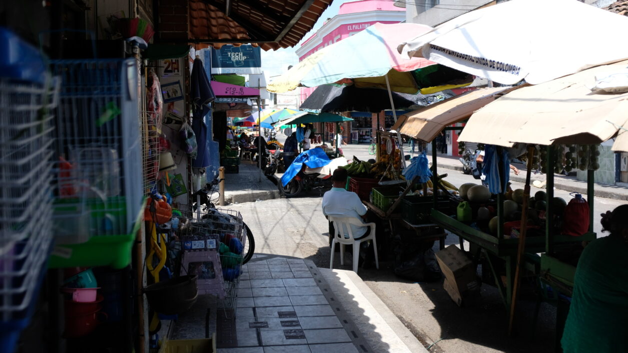 Obst- und Gemüse Straßenverkauf in Cartagena, Kolumbien